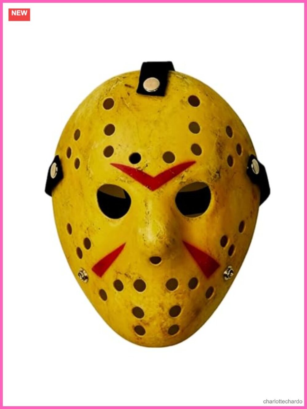 Halloween Horror Hockey Mask Cosplay Costume Prop PVC Adult